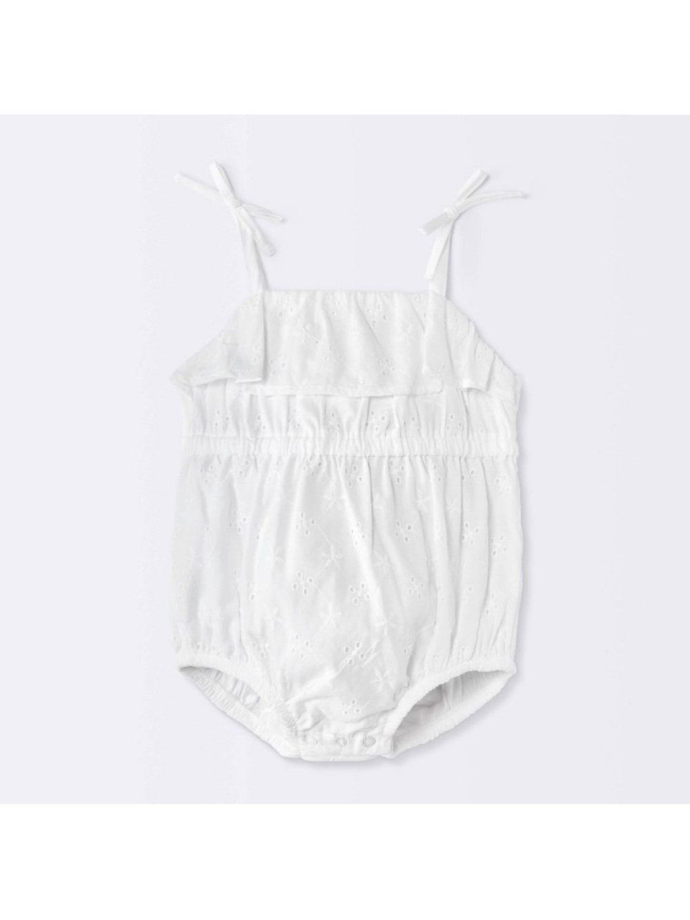 White lace bubble romper